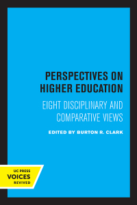 Cover image: Perspectives on Higher Education 1st edition 9780520367241