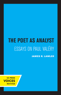 Cover image: The Poet as Analyst 1st edition 9780520327832