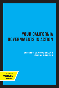 Imagen de portada: Your California Governments in Action 1st edition 9780520368538