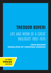 Cover image: Theodor Boveri 1st edition 9780520368583