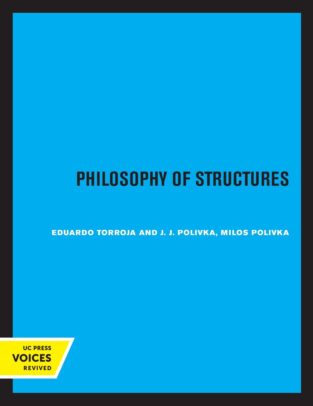 Philosophy of Structures 1st Edition