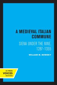 Cover image: A Medieval Italian Commune 1st edition