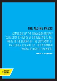 Cover image: The Aldine Press 1st edition