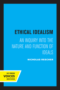 Imagen de portada: Ethical Idealism 1st edition 9780520368743