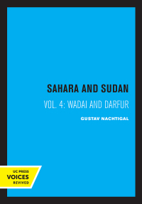 Cover image: Sahara and Sudan IV 1st edition 9780520329126