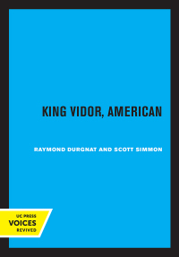 Cover image: King Vidor, American 1st edition