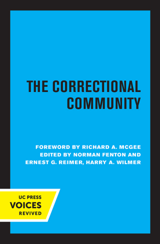 Imagen de portada: The Correctional Community 1st edition 9780520331143
