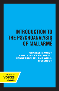 Cover image: Introduction to the Psychoanalysis of Mallarme 1st edition 9780520369924