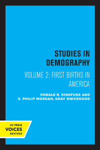 Imagen de portada: First Births in America 1st edition 9780520332492