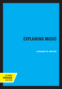 Cover image: Explaining Music 1st edition