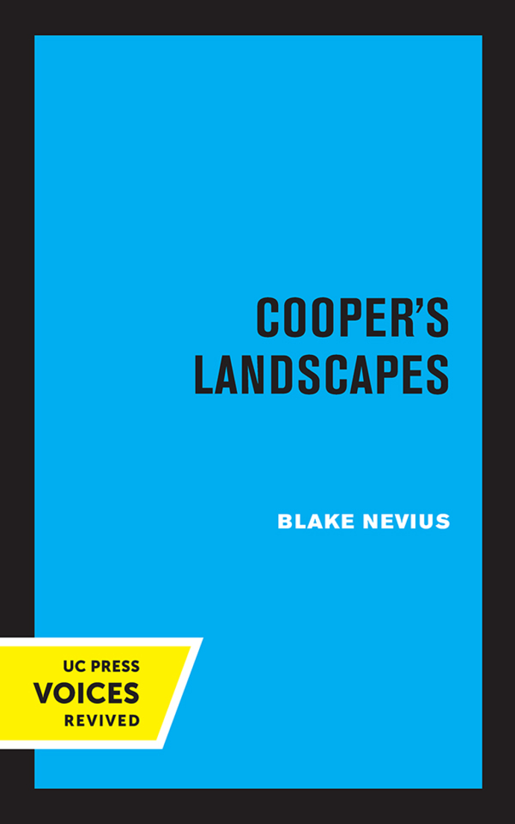 Cooper’s Landscapes An Essay on the Picturesque Vision 1st Edition