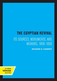 Cover image: The Egyptian Revival 1st edition
