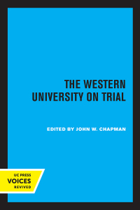 Cover image: The Western University on Trial 1st edition 9780520371354