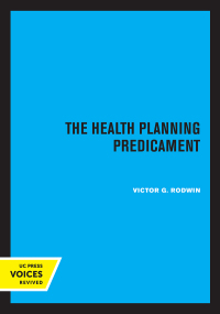 Imagen de portada: The Health Planning Predicament 1st edition