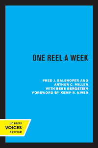 表紙画像: One Reel a Week 1st edition 9780520372429