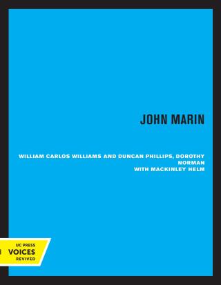 Imagen de portada: John Marin 1st edition