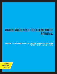 Cover image: Vision Screening for Elementary Schools 1st edition