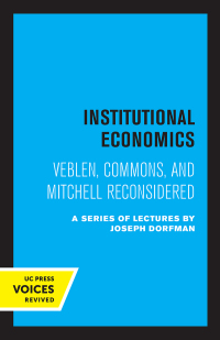 Imagen de portada: Institutional Economics 1st edition 9780520340275