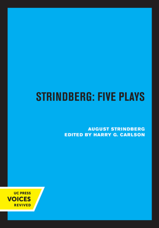 Imagen de portada: Strindberg 1st edition 9780520046986