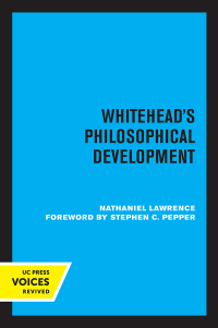 Cover image: Whitehead's Philosophical Development 1st edition 9780520372795