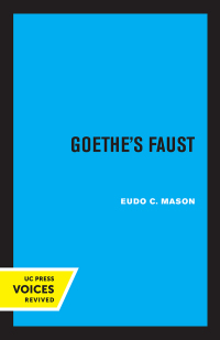 Cover image: Goethe's Faust 1st edition 9780520346116