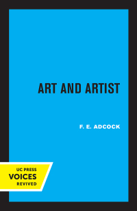 Imagen de portada: Art and Artist 1st edition 9780520347601