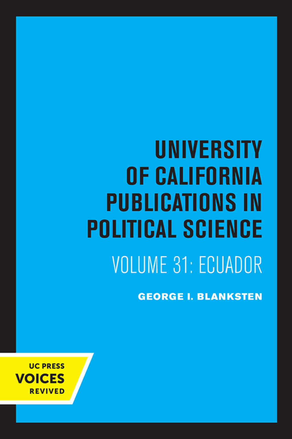 Ecuador Constitutions and Caudillos 1st Edition