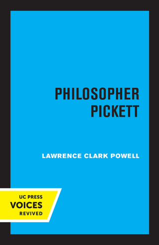 Cover image: Philosopher Pickett 1st edition 9780520350168