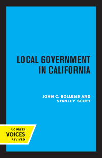 Cover image: Local Government in California 1st edition 9780520374737