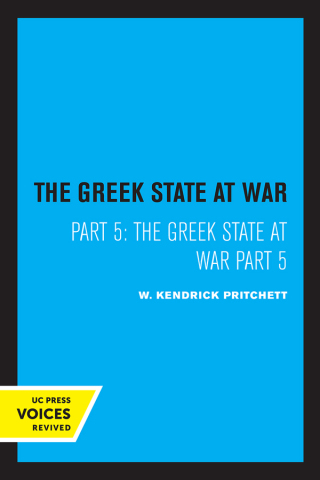 Cover image: The Greek State at War, Part V 1st edition 9780520073746