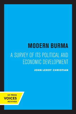 Cover image: Modern Burma 1st edition