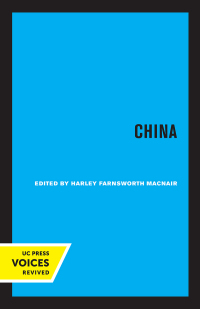 Cover image: China 1st edition 9780520376625