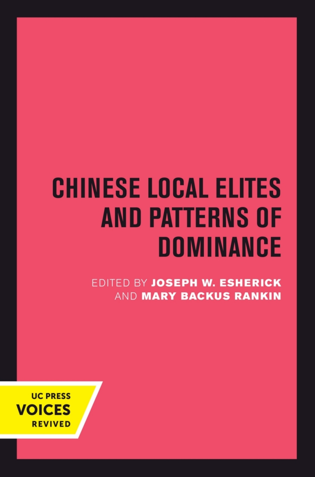 Chinese Local Elites and Patterns of Dominance 1st Edition