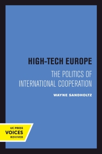 Cover image: High-Tech Europe 1st edition 9780520302105