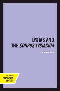 Cover image: Lysias and the Corpus Lysiacum 1st edition 9780520302143