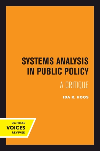 Cover image: Systems Analysis in Public Policy 1st edition 9780520304093