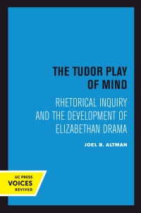 Cover image: The Tudor Play of Mind 1st edition 9780520303157