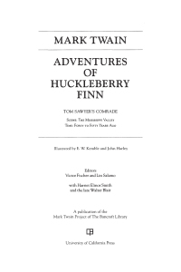 Cover image: Adventures of Huckleberry Finn 1st edition 9780520343641