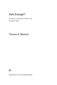Cover image: Safe Enough? 1st edition 9780520381155