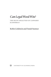 Omslagafbeelding: Can Legal Weed Win? 1st edition 9780520383265