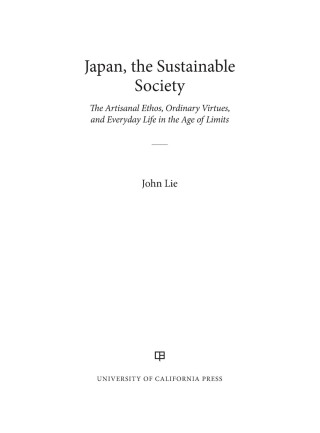 Imagen de portada: Japan, the Sustainable Society 1st edition 9780520383517