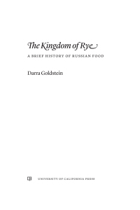 表紙画像: The Kingdom of Rye 1st edition 9780520402072