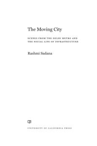 Cover image: The Moving City 1st edition 9780520383968