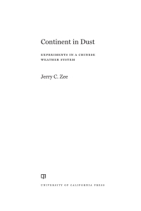 Cover image: Continent in Dust 1st edition 9780520384095