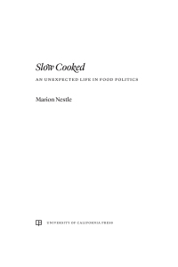 Cover image: Slow Cooked 1st edition 9780520384156