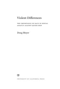 Imagen de portada: Violent Differences 1st edition 9780520384705