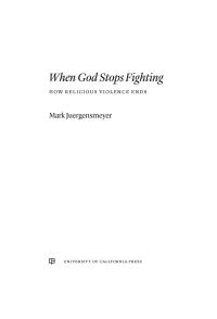 صورة الغلاف: When God Stops Fighting 1st edition 9780520384729