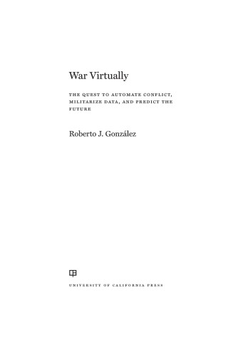 Cover image: War Virtually 1st edition 9780520402171
