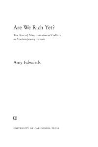 Titelbild: Are We Rich Yet? 1st edition 9780520385467