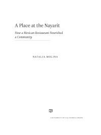 Omslagafbeelding: A Place at the Nayarit 1st edition 9780520385481